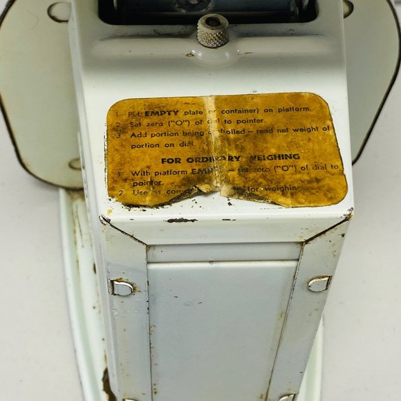 Vintage Pelouze 2LB Portion Control Kitchen Tool 1954 Nalley's Dial Model Y-32 - Picture 11 of 12